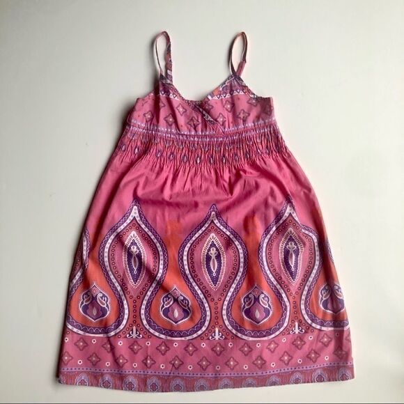 3/$25 GIRLS BOHO PAISLEY PRINT MAXI DRESS SIZE L - Picture 5 of 9